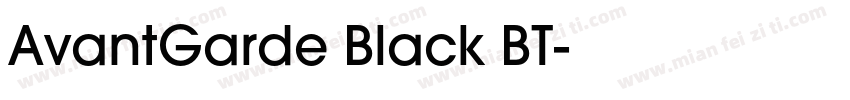 AvantGarde Black BT字体转换